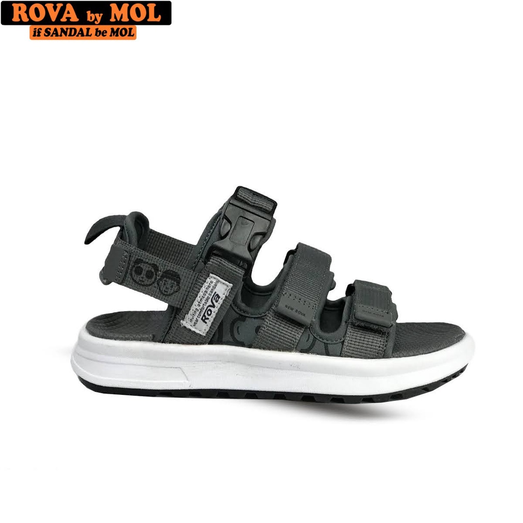 Giày sandal Rova nữ học sinh quai dù RV3408P - MOL VN