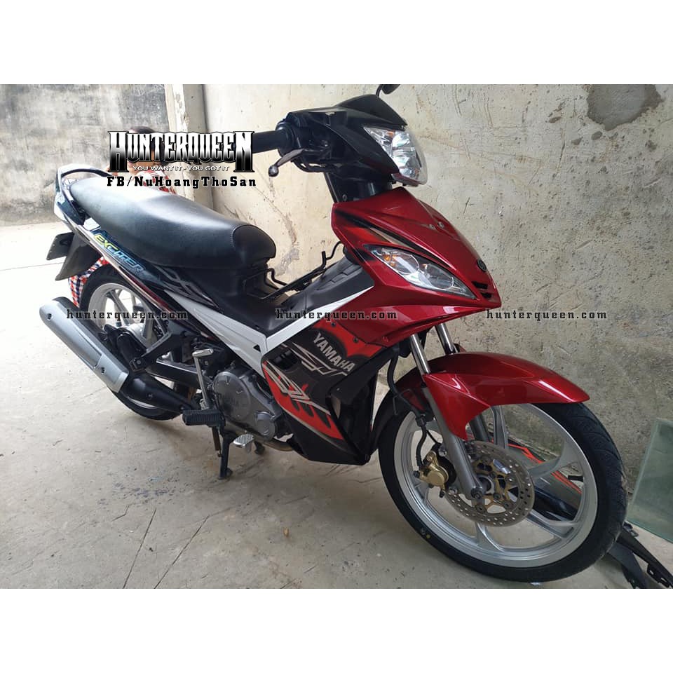 Tem rời xe Exciter 2009 đẹp - Exciter RX đỏ đen, chất liệu candy - Kéo qua để xem thêm mẫu tem - Tùy chỉnh theo yêu cầu
