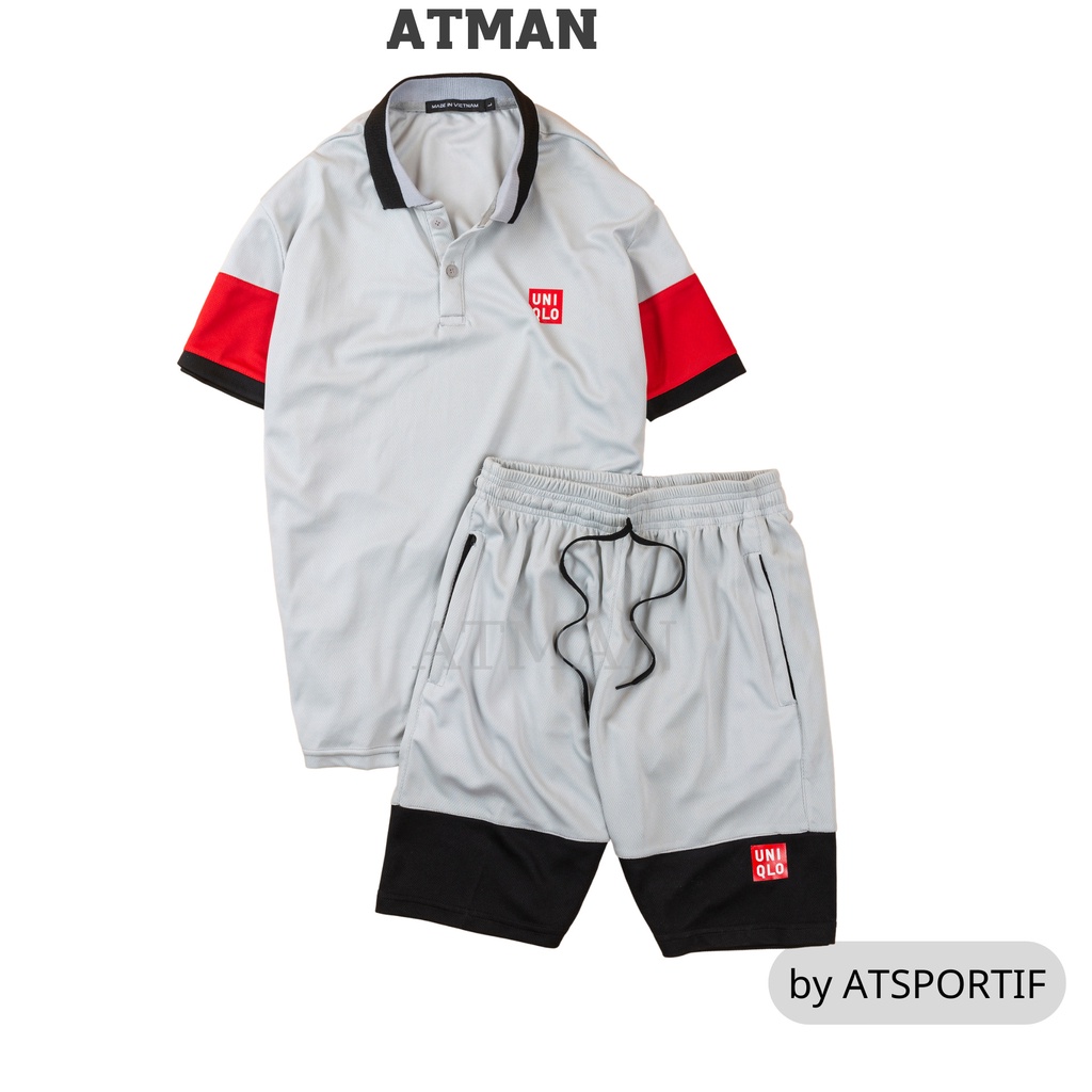 Bộ Quần Áo Thể Thao Nam Cao Cấp Có Cổ Thời Trang ATMAN
