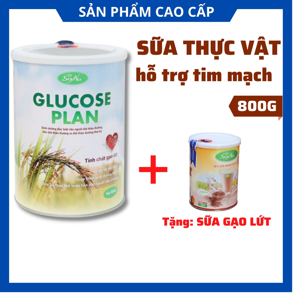 Sữa thực vật glucose plan 800g - Chính hãng,tốt cho tim mạch.
