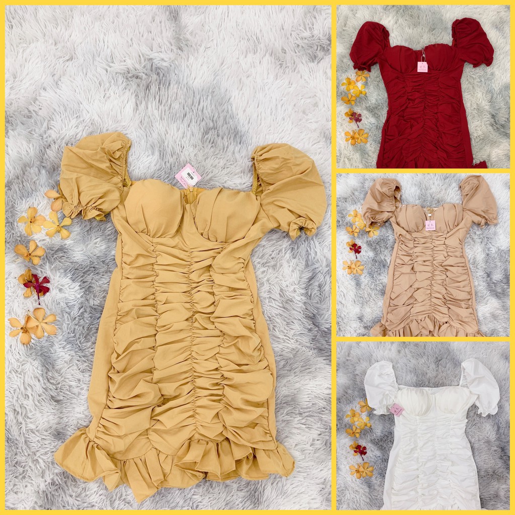Đầm Body Nhún Cúp Ngực - Roise