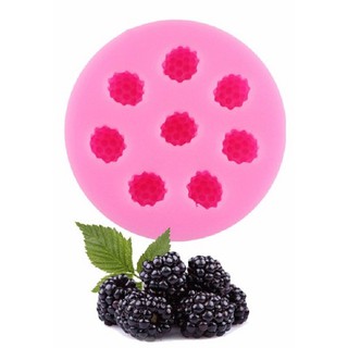 Khuôn silicon 3D hình 8 trái phúc bồn tử nhí