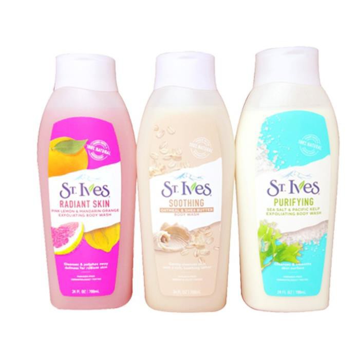 Sữa tắm làm sáng da Hương Cam Chanh St. Ives Even & Bright body wash 709ml