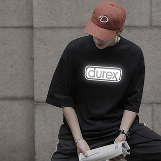 [THƯỜNG] Áo Thun Tay Lỡ Unisex Nam Nữ Phản QuangDUREX