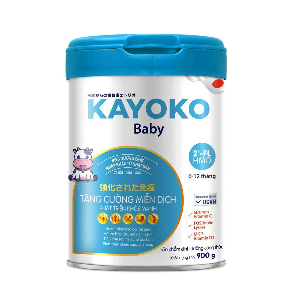Sữa Kayoko Pedia, Baby, Grow IQ Lon 900g