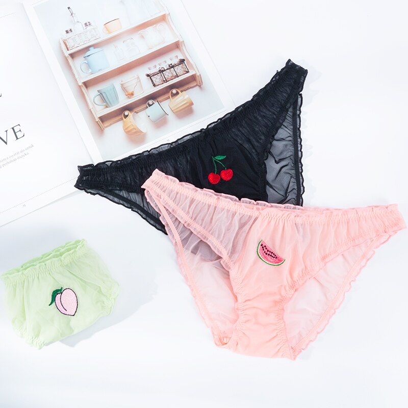 Quần lót lưng thấp phối ren quyến rũ size S-XL thời trang dành cho nữ