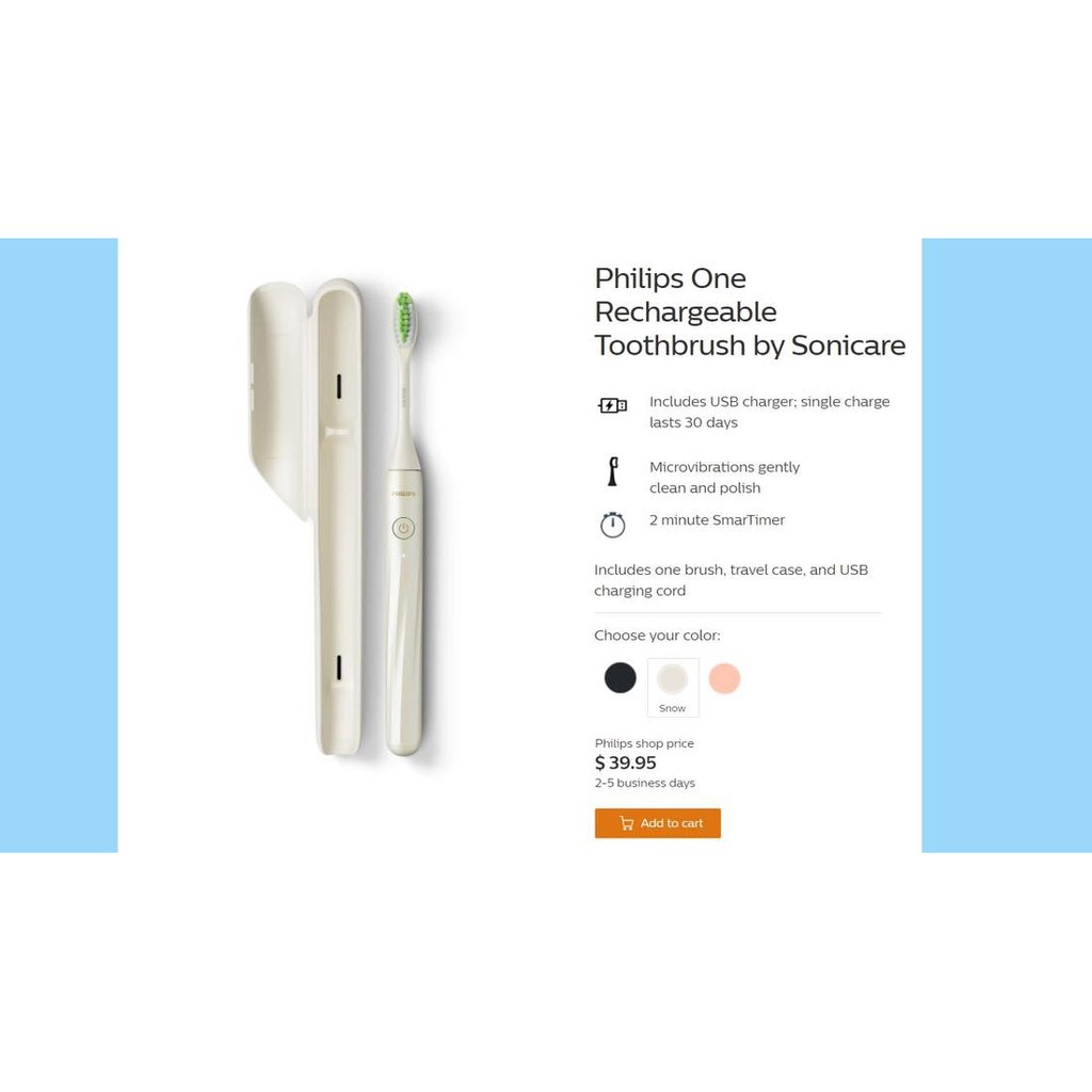 Bàn Chải Sạc Philips One by Sonicare 2021