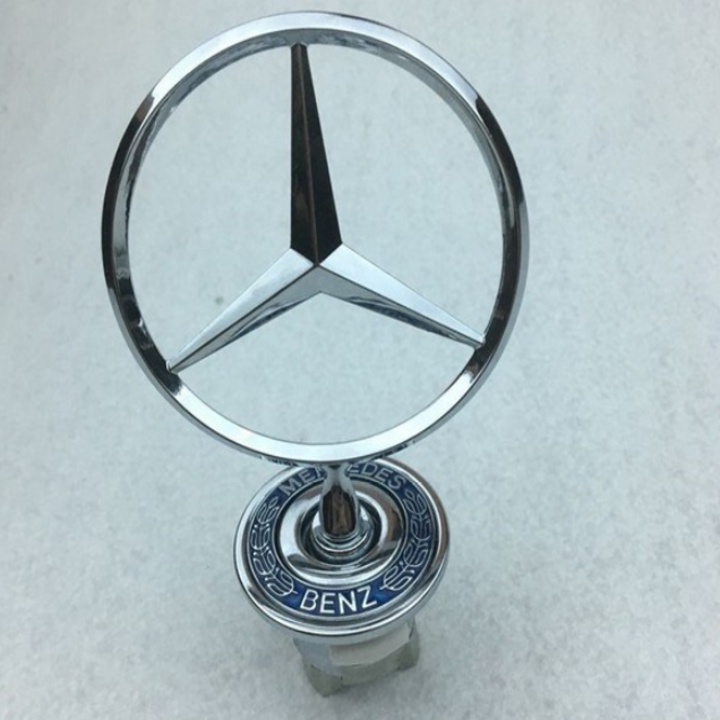 Logo nắp capo đầu xe ô tô Mercedes