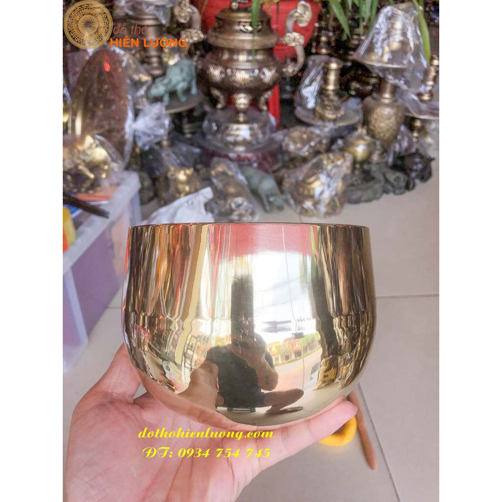 Bộ Chuông Mõ Huế Tụng Kinh Bằng Đồng Số 4- Bộ Chuông Mõ Tụng Kinh ĐK13.5cm