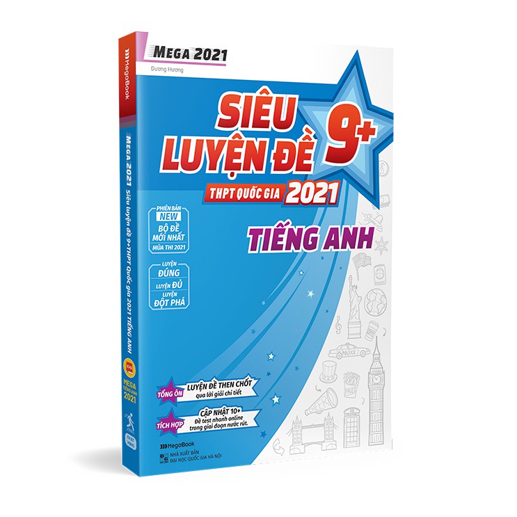 Sách - Mega 2021 - Siêu luyện đề 9+ THPT Quốc gia 2021 TIẾNG ANH