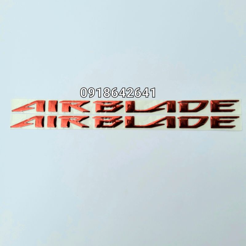 Bộ tem chữ Air Blade đời 2014-2015 nhựa dẻo như zin