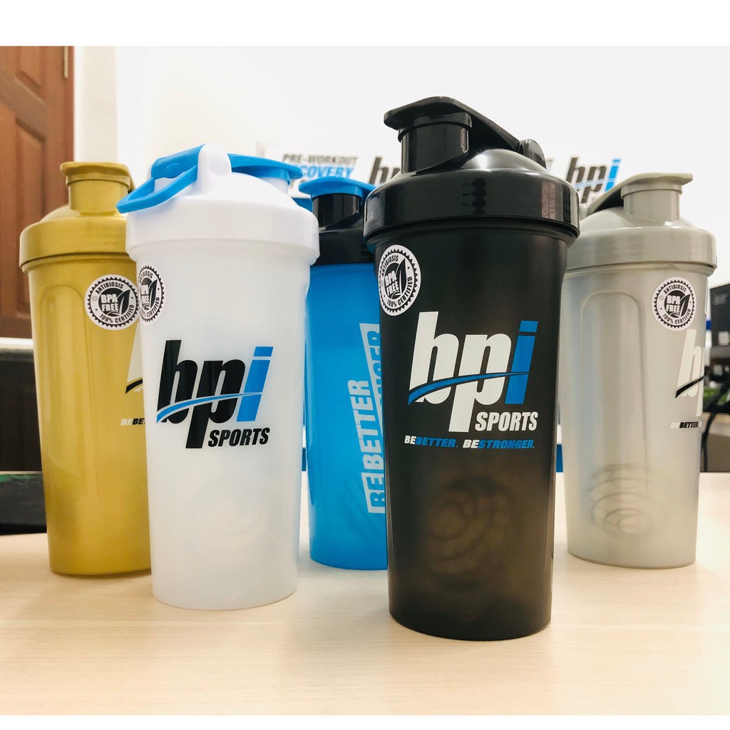 Bình Lắc Shaker BPI Sports Standard Shaker Có Quai 500ml - 800ml - 1200ml - Chính Hãng Muscle Fitness