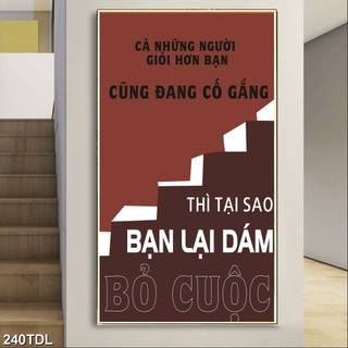 Decal slogan trang trí văn phòng số 240