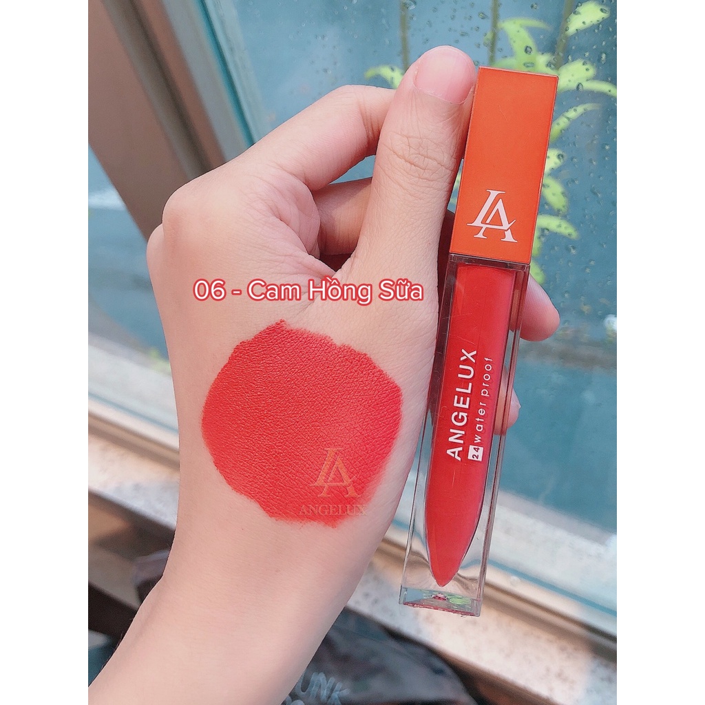 Son Dolly ANGELUX full 12 màu, set son kem lì lâu trôi bền màu mềm môi chống thấm 24h
