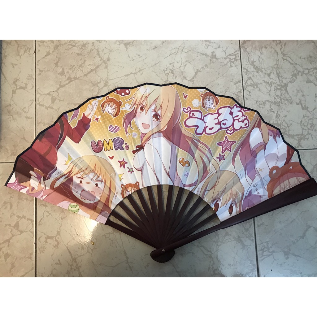Quạt Anime bộ sưu tập quạt xếp, quạt tròn in hình anime chibi đẹp cầm tay tiện lợi