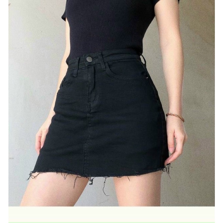 Chân váy kaki tua rua có quần trong