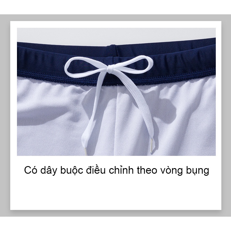 Bộ bơi nam cộc tay quần sooc đùi khỏe khoắn, quần và áo bơi cho phái mạnh, chất bơi thun lạnh Spandex cao cấp | BN011