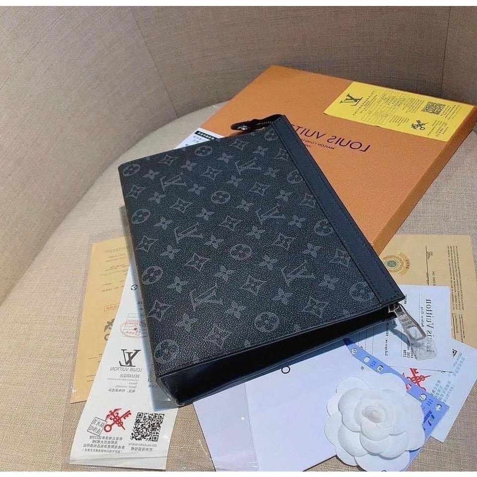 Ví Lv Cầm Tay Bản To chất da thật fullbox