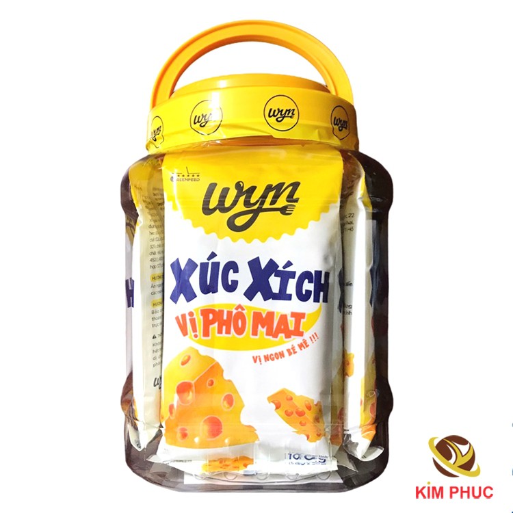 Xúc xích phô mai Wyn hũ 1kg (100g*10 gói)