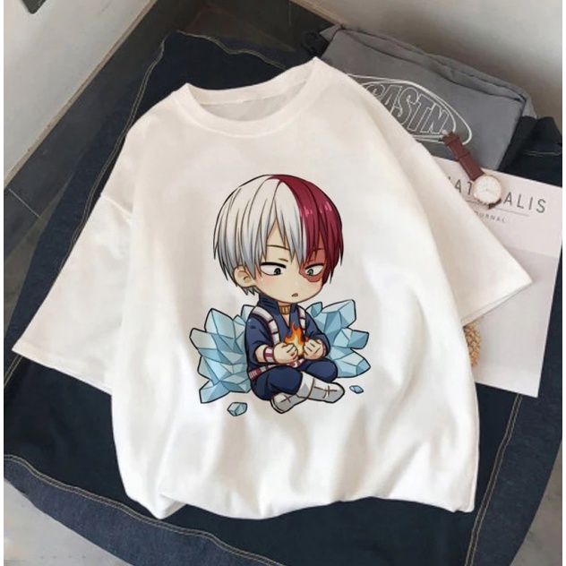 BST Áo thun trắng in hình anime My hero academia in hình nhiều nhân vật mẫu mới cực HOT
