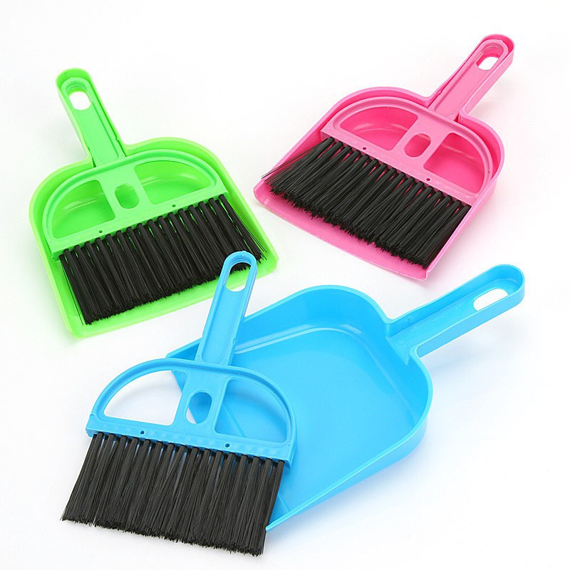 Bộ chổi và xẻng quét bàn phím máy tính- quét bàn thờ - chổi quét bụi kèm ki hốt rác mini