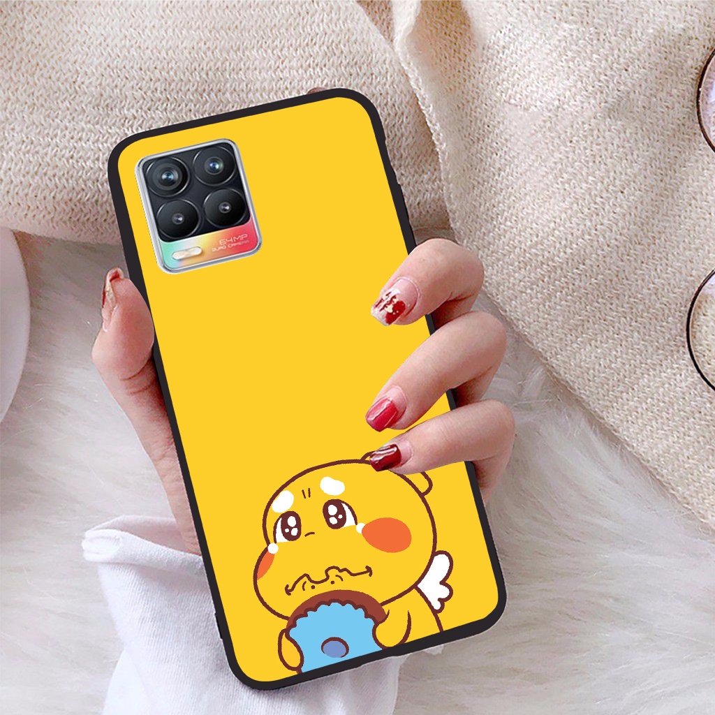 Ốp lưng Realme 8 4G viền dẻo TPU BST Khủng Long Lai Ong