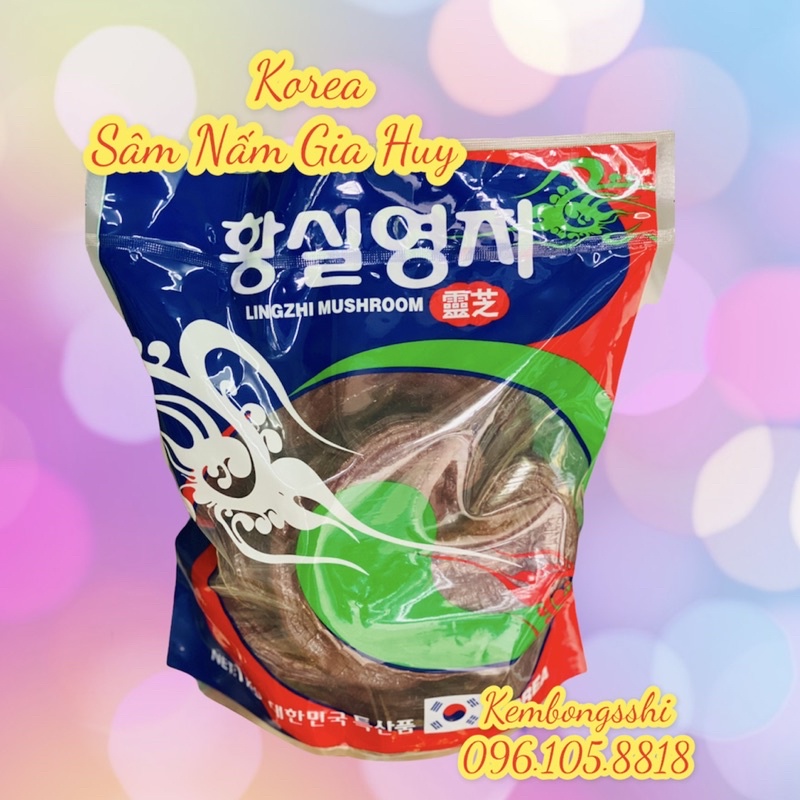 [HÀNG MỚI] Nấm Linh Chi Đỏ túi Xanh Hàn Quốc, Túi 1kg