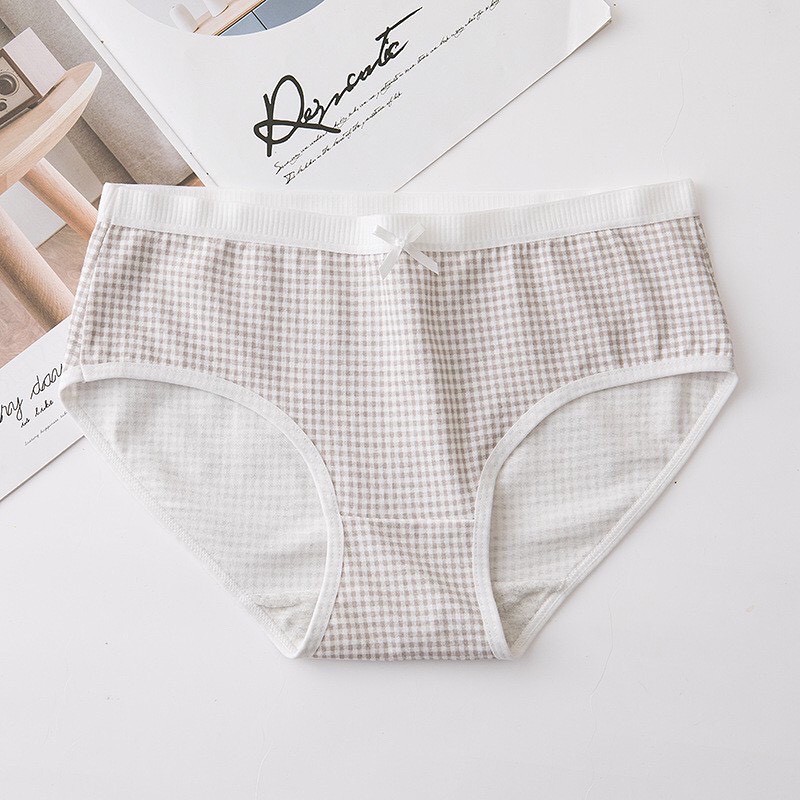 Quần lót nữ cotton kẻ siêu đẹp siêu xinh cho chị e từ 40 ->52kg | BigBuy360 - bigbuy360.vn