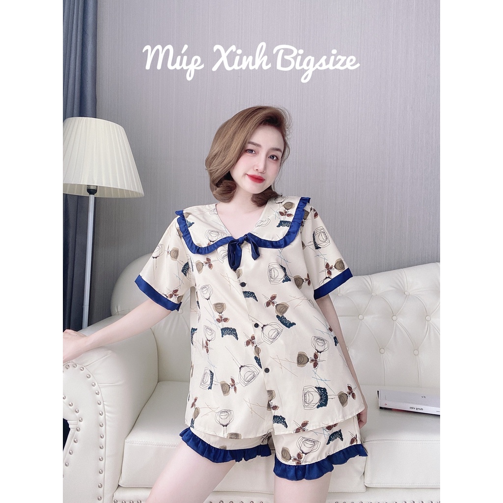 [Bigsize 50-100kg] Bộ Đùi Tiểu Thư Lụa Cho Nàng Múp Xinh