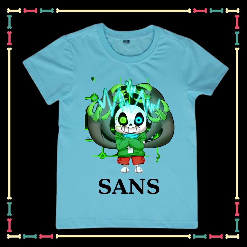 Áo Thun trẻ em mẫu Undertale Sans xịn xò size áo từ 10kg đến 90kg