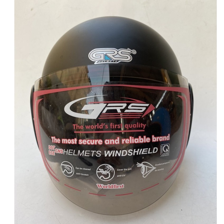 Nón bảo hiểm ¾ GRS A318K đen line đen nhám bảo hành 12 tháng tặng kèm balo dây rút