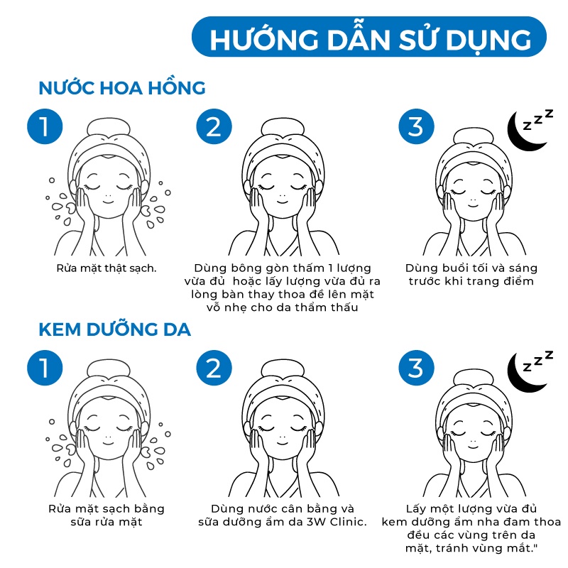 Bộ dưỡng ẩm - Set dưỡng trắng da chống lão hóa chiết xuất Lô Hội 3W Clinic Hàn Quốc [Nước Hoa Hồng + Kem Dưỡng]