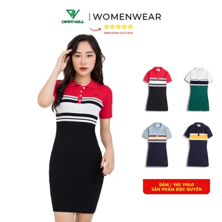 Đầm thun polo nữ DARNELL dệt kim công nghệ cao, cực mềm mại co giãn thoáng mát sang trọng DN423