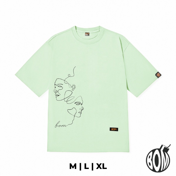 Áo thun FACE nam nữ - Áo phông Unisex vải Cotton - Bom Mode
