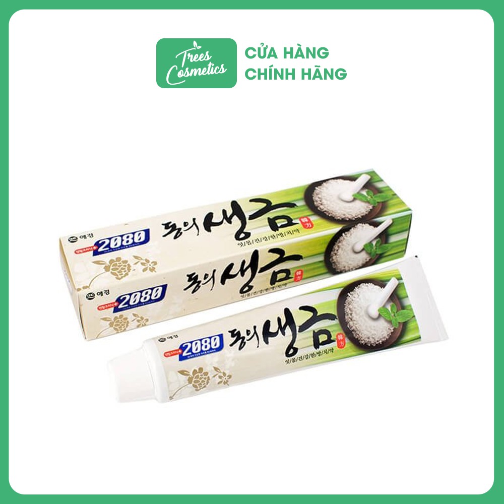 Kem đánh răng muối và thảo mộc 2080 Dongyi Shenggum Toothpaste 120g - Hàn Quốc Chính Hãng