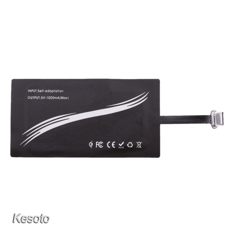 [KESOTO] USB Type C Qi Wireless Charging Receiver Patch Module for Android CellPhones