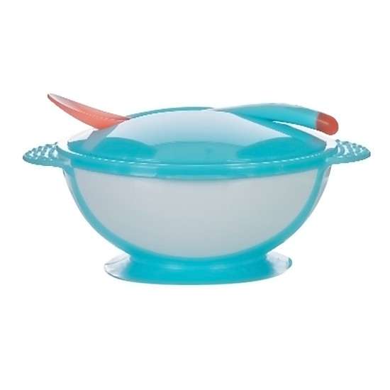 BÁT ĂN DẶM CHỐNG ĐỔ UPASS KÈM THÌA BÁO NÓNG