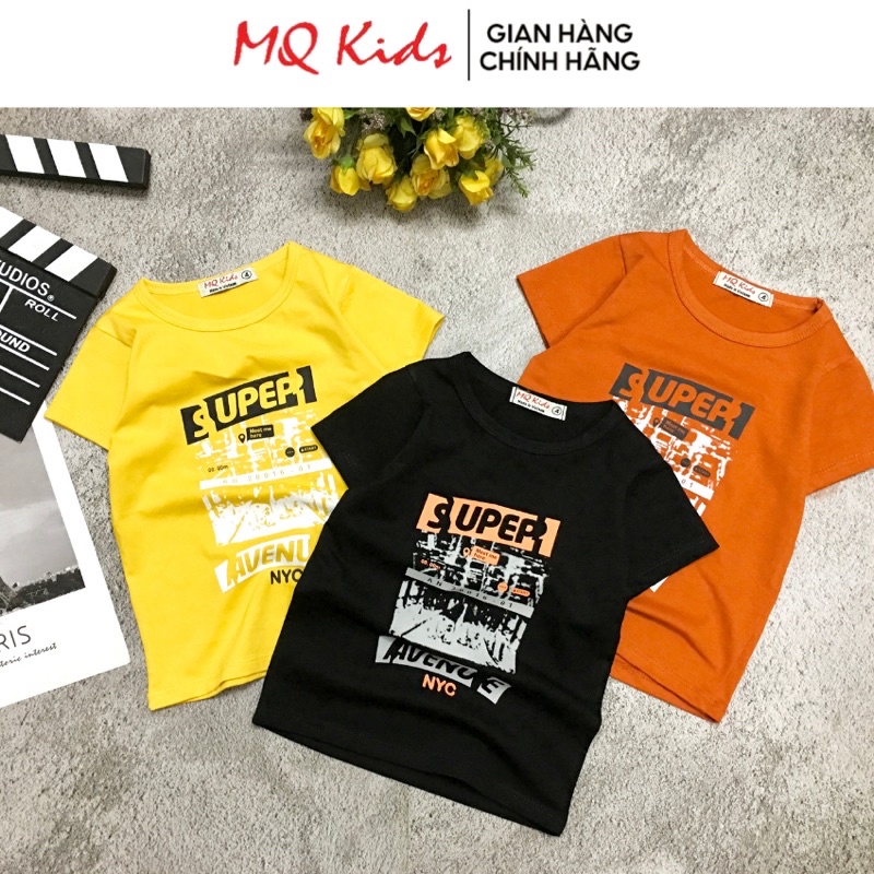 Áo size đại in bé trai 21_40Kg💥BIG SIZE 💥 Áo phông tay lỡ trẻ em chất mềm mịn