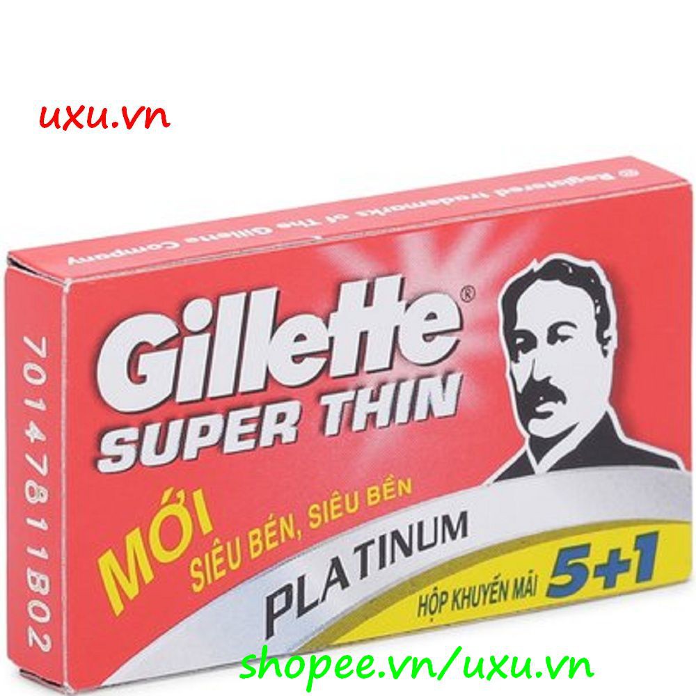 Hộp 06 Lưỡi Lam Gillette Super Thin, Với uxu.vn Tất Cả Là Chính Hãng.