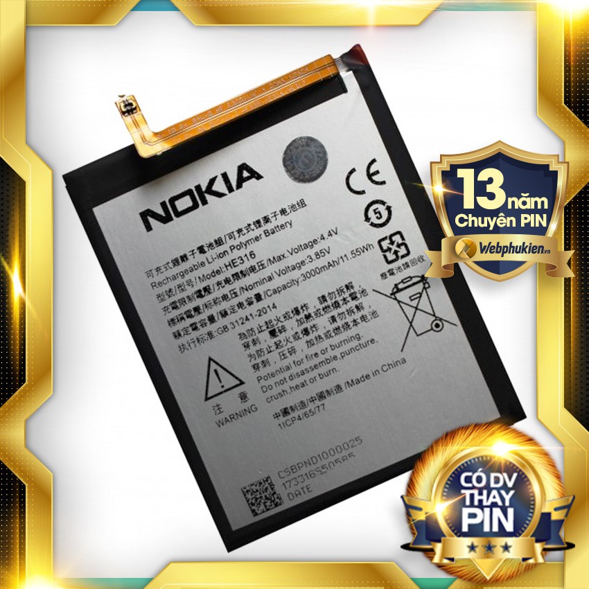 Pin zin cho Nokia 6 HE316 - 3000mAh