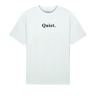 Áo thun Nam Nữ Unisex tay lỡ Form rộng - Nerdy, Vải cotton 100% dày, in Quiet. , N015