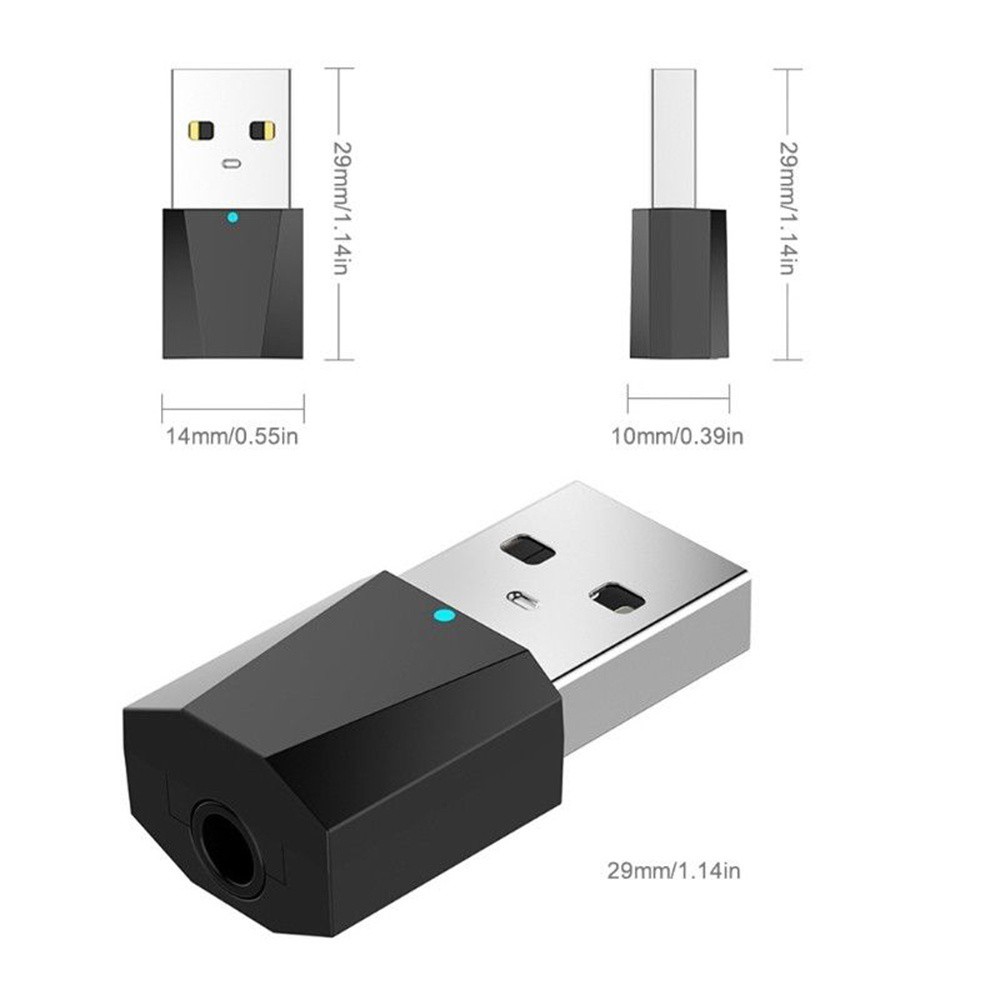 Usb thu chuyển đổi bluetooth v4.2 giắc cắm 3.5mm cho tai nghe/tv/loa/máy tính