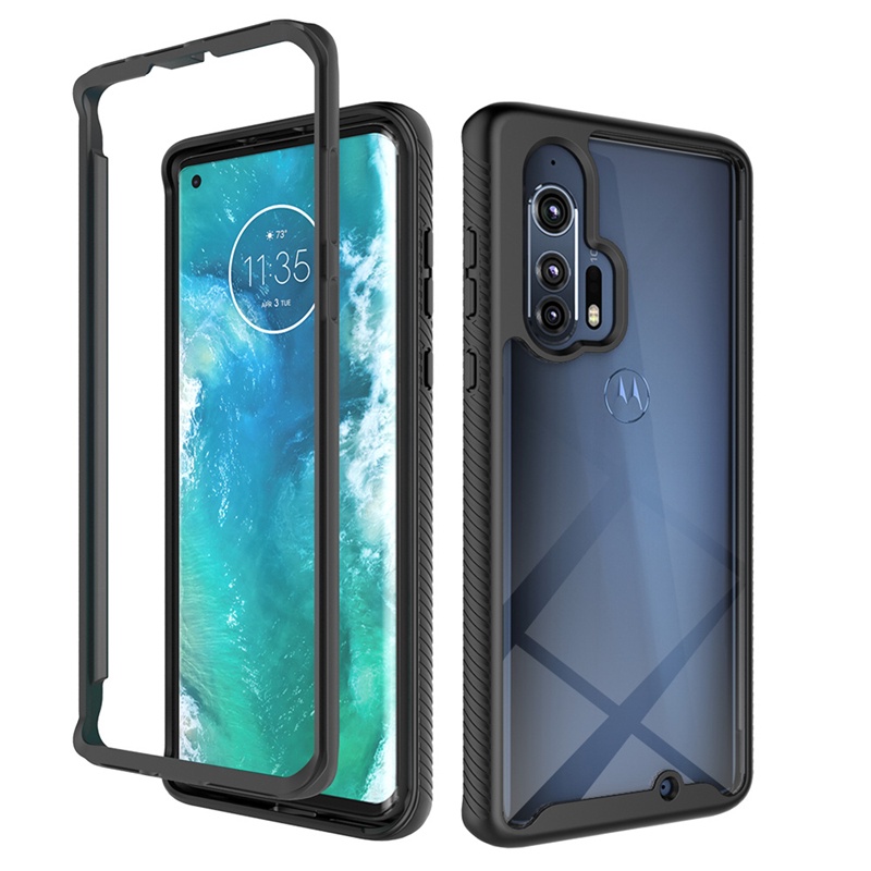 Ốp Điện Thoại 2 Trong 1 Chống Sốc Bảo Vệ 360 Độ Cho Motorola Moto E6s 2020 Edge Plus G Fast G Power G Stylus