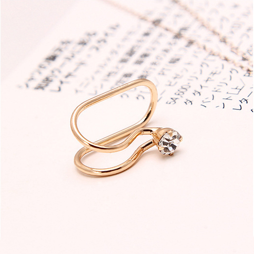 Đôi bông tai AY hình ngôi sao đính đá thời trang cho nữ