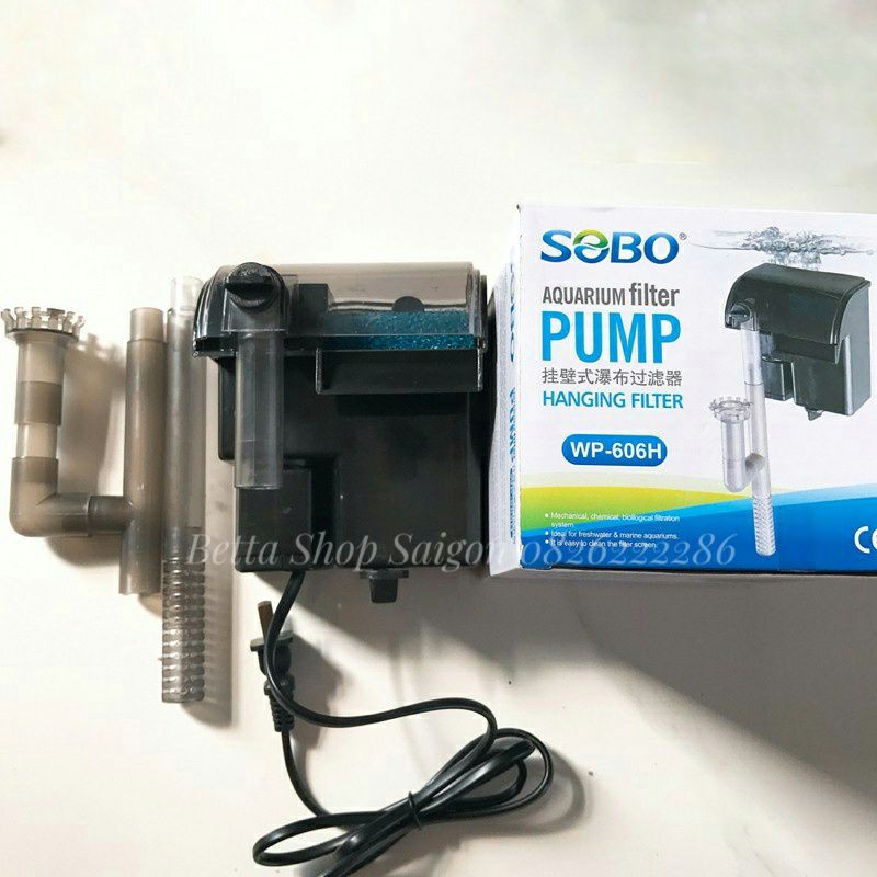 Máy lọc thác hồ cá SOBO WP-606H (10W) - Máy lọc treo dạng thác nước dành cho hồ cá cảnh