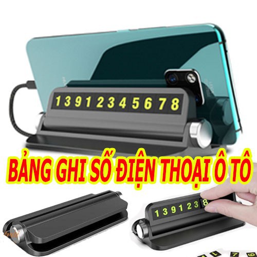 Bảng ghi số điện thoại⚡️Freeship 50k - Toàn Quốc⚡️cho xe ô tô khi dừng đỗ - Có giá đỡ điện thoại tiện lợi