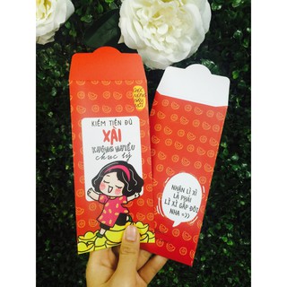 9 pack lì xì ( 1 pack gồm 8 chiếc, 4 mẫu)