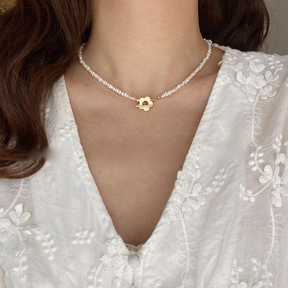 AROMA Vòng Tay Chuỗi Hạt Kim Loại Phong Cách Hàn Quốc Thanh Lịch Cho Nữ