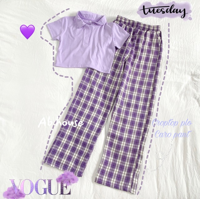 Quần caro Ulzzang ống rộng 02 unisex | BigBuy360 - bigbuy360.vn