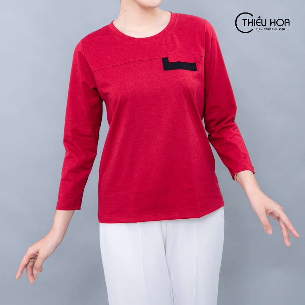 Áo Thun Tay Dài Nữ Thiều Hoa P124